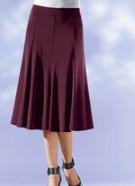 8-Bahnenrock mit glockig schwingendem Saum BORDEAUX