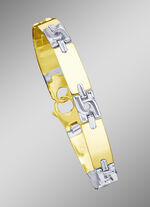 Markantes, massives Armband in Bicolor 