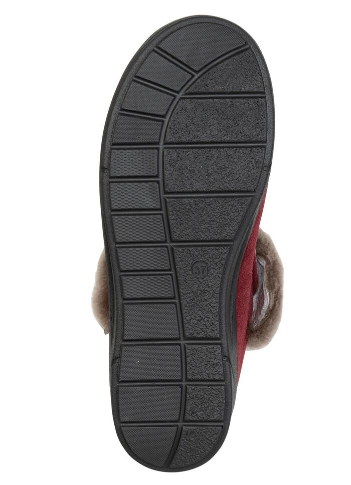 ELENA EDEN, warme Damen-Hausschuhe, Weite H, mit Lammfell 