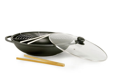 Aluguss-Wok-Set 