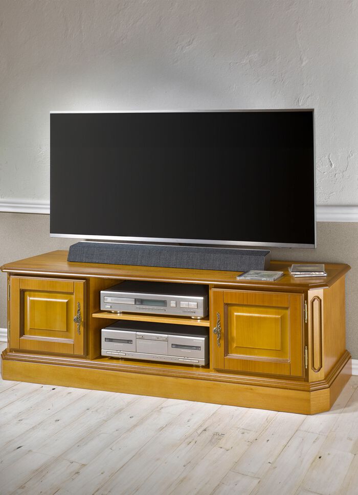 Teilmassives TV-Longboard mit Metallgriffen 