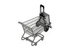 Leichter und leiser Einkaufsroller Royal Shopper BLAU