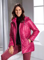 Jacke mit Reißverschlusstaschen PINK