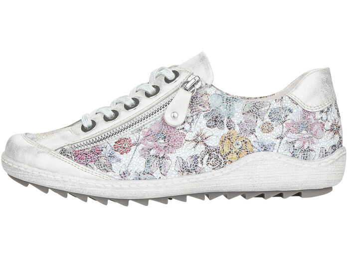 Remonte, elegante Damen-Sneaker, Weite G, mit Reissverschluss SILBER-BUNT