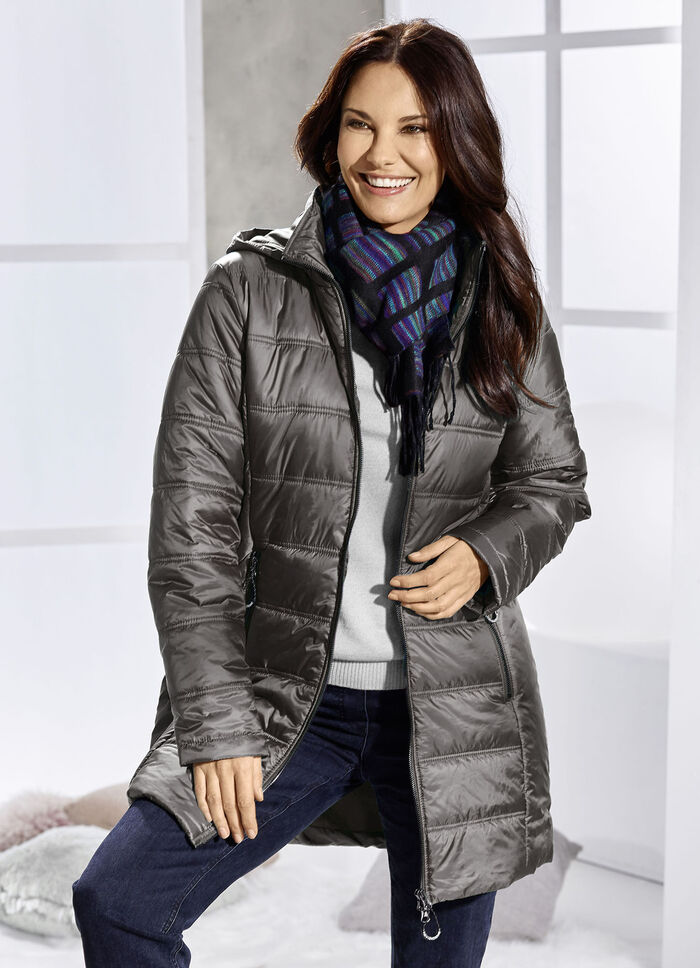 Jacke mit 2-Wege-Reißverschluss GRAFIT