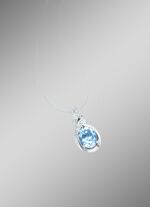 Moderner Anh&auml;nger mit Blautopas und echt Weisstopas 