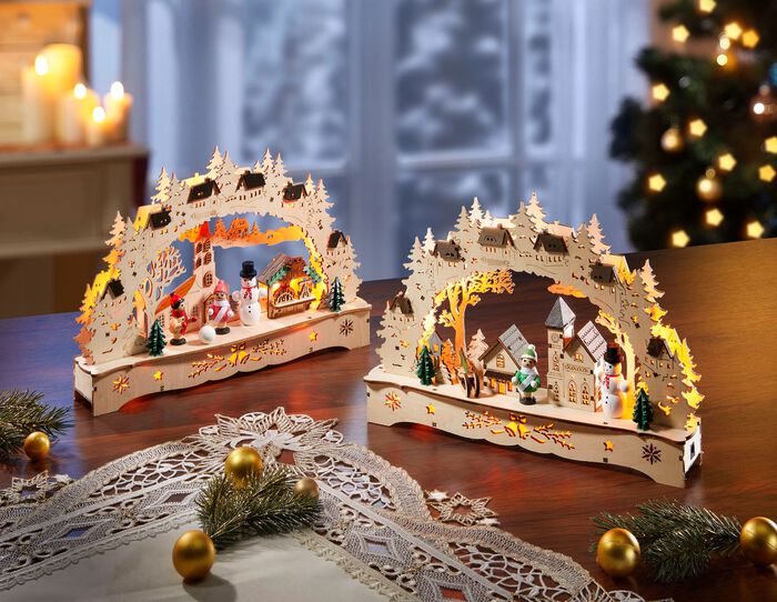 Toller Schwibbogen aus Holz 