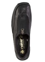 Rieker, klassische Damen-Slipper, mit Reissverschluss SCHWARZ