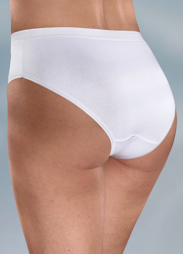 F&uuml;nferpack Slips mit gl&auml;nzenden Abschl&uuml;ssen, auch als Spar-Zehnerpack erh&auml;ltlich 