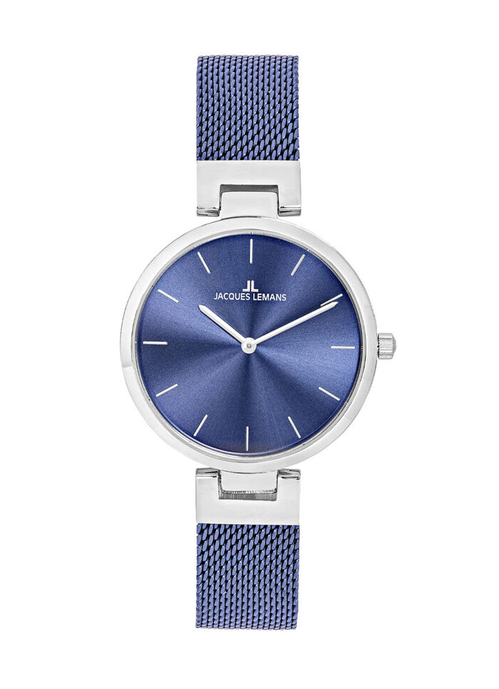 Quartz-Damenuhr mit Edelstahlgeh&auml;use und Edelstahlband 