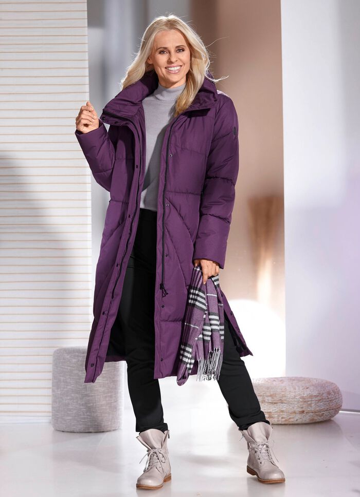 Funktionsmantel mit verstaubarer Kapuze AMETHYST