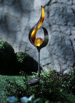 Solar-Stecker Flamme aus Metall 