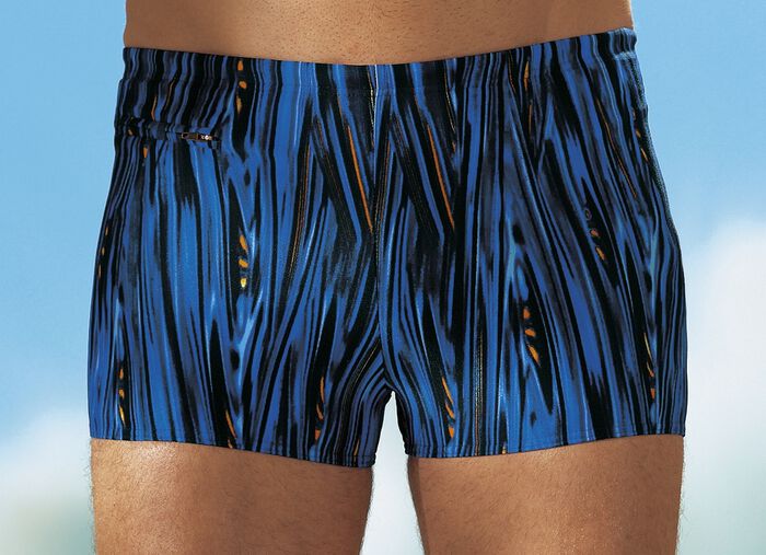 Schwab Badehose in h&ouml;herer Kastenform mit Reissverschlusstasche 