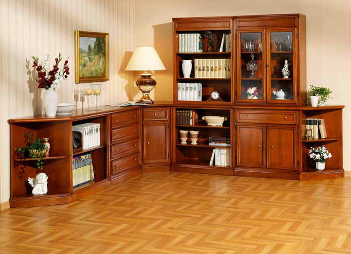 Erstklassige M&ouml;belserie mit Echtholzfurnier KIRSCHBAUM