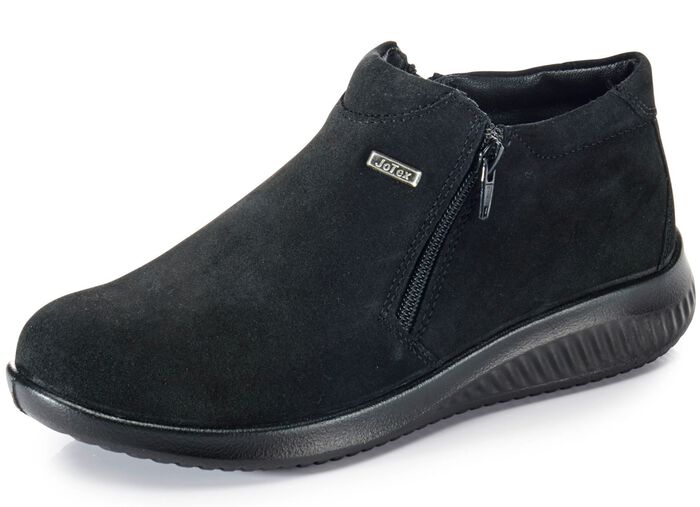 Atmungsaktive Damen-Boots, Winterschuhe, Weite K, mit Reissverschluss SCHWARZ