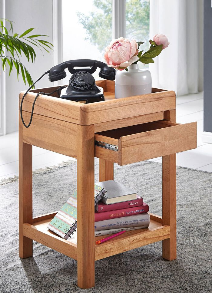 Tisch aus geöltem Massivholz KERNBUCHE