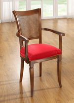 Elegante Esszimmerm&ouml;bel mit Schnitzereien an den Beinen NUSSBAUM-ROT