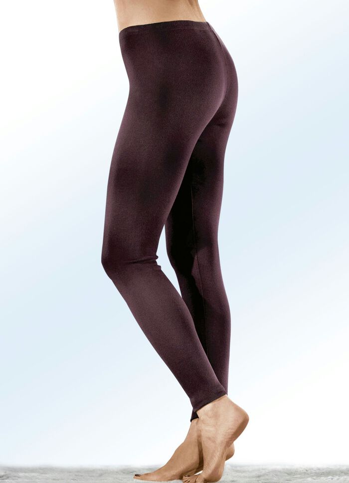 Zweierpack Leggings mit Dehnbund 1X BORDEAUX, 1X MARINE