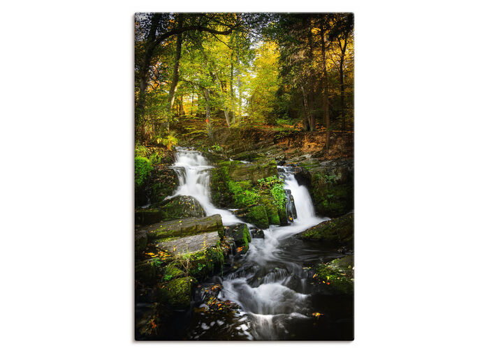 Hochwertiges Leinwandbild «Selkefall im Harz» 