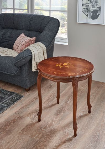 Beistelltische mit Intarsien 