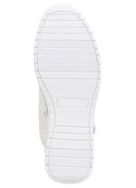 ELENA EDEN Schnür-Bootie mit Blumenmuster in Spitzenoptik WEISS