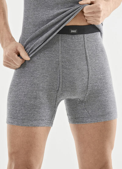 Viererpack Unterhosen mit garngefärbtem Ringeldessin, , large