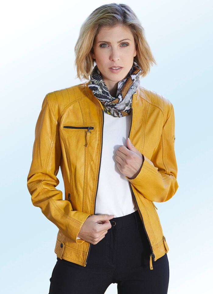 Lederkurzjacke von &laquo;Cabrini&raquo; 