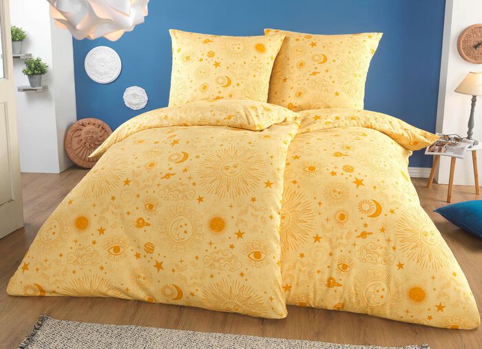 Beidseitig bedruckte Bettw&auml;sche-Garnitur 