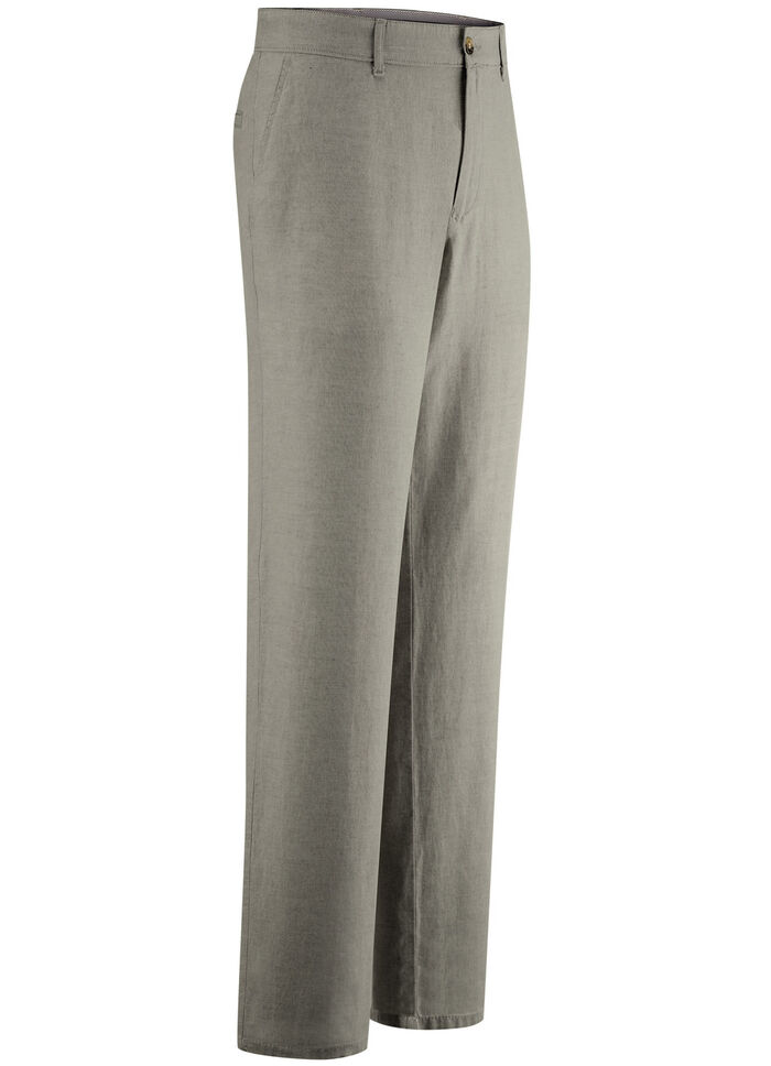 «Francesco Botti»-Hose mit Leinen in 3 Farben KHAKI
