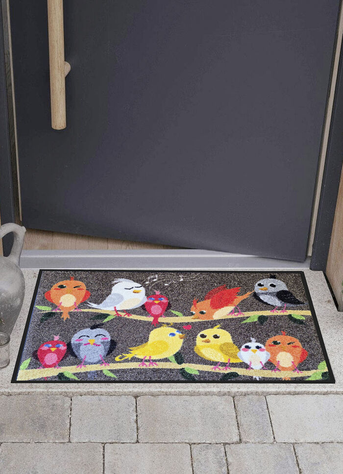 Fussmatte Vogelfamilie 