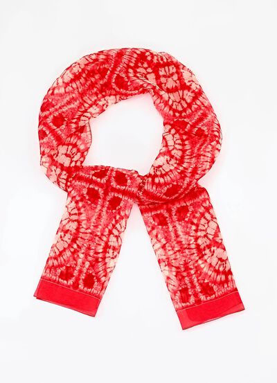 Schal in Batik-Optik 