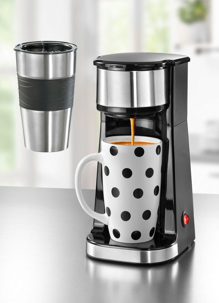 Kaffeemaschine f&uuml;r handels&uuml;bliche Kaffeepads und losen Kaffee 