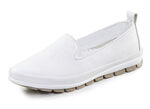 Gemini Slipper mit dezenter Knitter-Struktur WEISS
