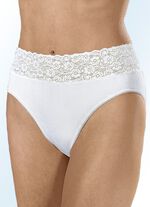 Viererpack Slips mit Elastikspitzenbund 