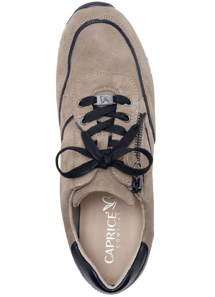 Caprice Schnürschuh mit praktischem Seitenreissverschluss TAUPE