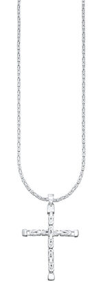 Markanter Kreuz-Anhänger mit Königskette 