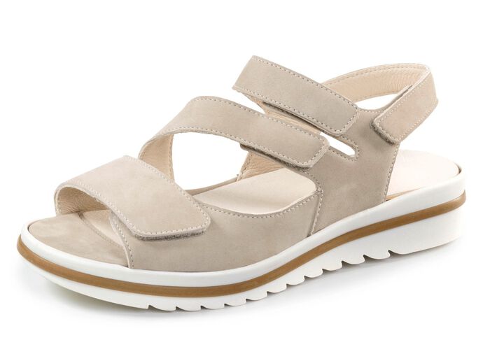 Waldl&auml;ufer, bequeme Damen-Sandalen, Weite H, mit herausnehmbarem Fussbett 