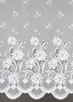 Blumenfenster-Vorhang mit Automatikfaltenband 1:3 