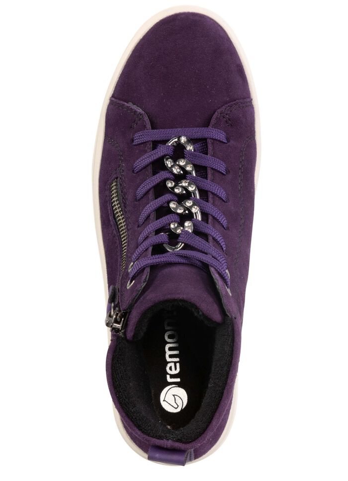 Remonte Bootie mit funkelnder Zierkette an der Schn&uuml;rung 