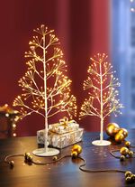 Beleuchtete Tischdekoration aus Metall 