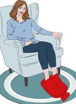 Vital Comfort Fu&szlig;-W&auml;rmflasche mit sanftem Fleece-Bezug 