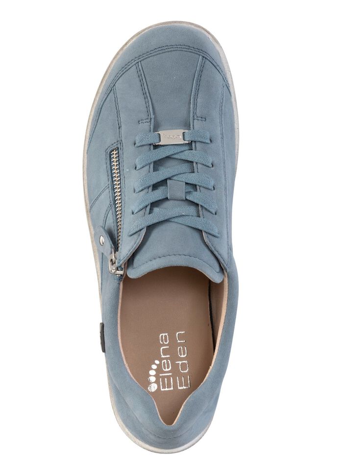 ELENA EDEN, bequeme Damen-Schn&uuml;rschuhe, Weite H, mit herausnehmbarem Fussbett JEANS