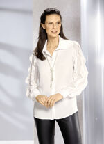 Bluse mit Hemdkragen 
