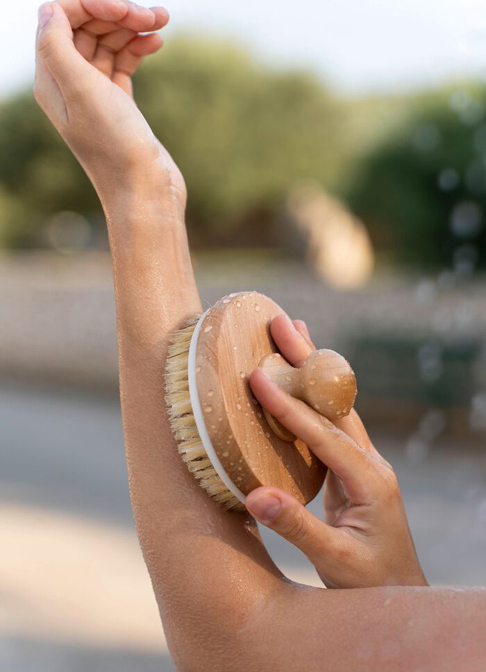 Massageb&uuml;rste aus Wildschweinborsten  