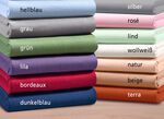 Bella Donna Zwirn-Jersey-Stretch Spannbetttuch HELLBLAU