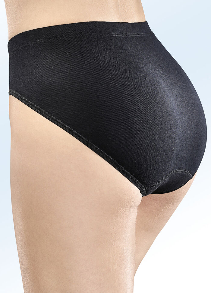 Speidel Dreierpack Slips aus reiner BIO-Baumwolle SCHWARZ