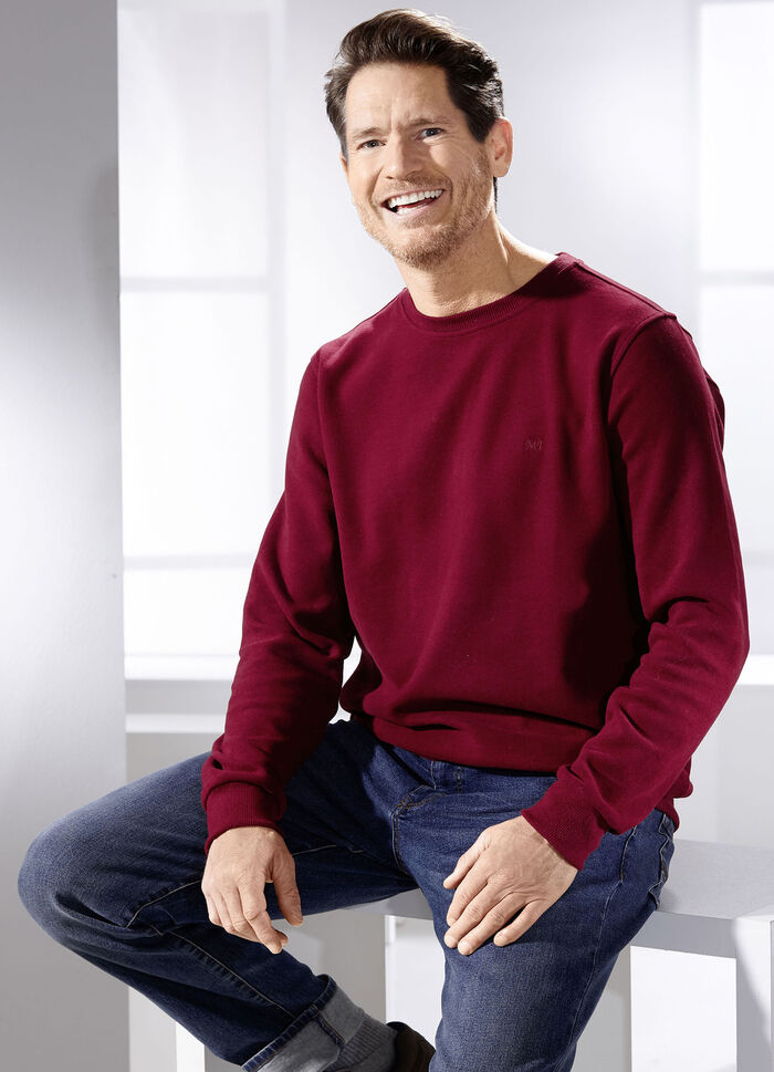 Sweatshirt von &laquo;Milano Italy&raquo; BORDEAUX