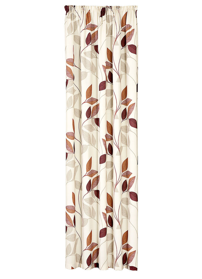 Übervorhang «Blätterranken» BEIGE