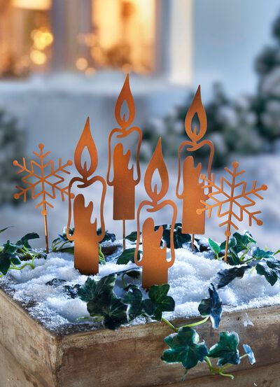 Dekostecker Winter, 6er-Set  