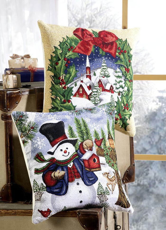 Kissenbez&uuml;ge mit Reissverschluss, 2er-Set 